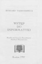 Ryszard Tadeusiewicz - Wstęp do informatyki