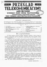 Stan polskiej telekomunikacji w dobie obecnej (1946)